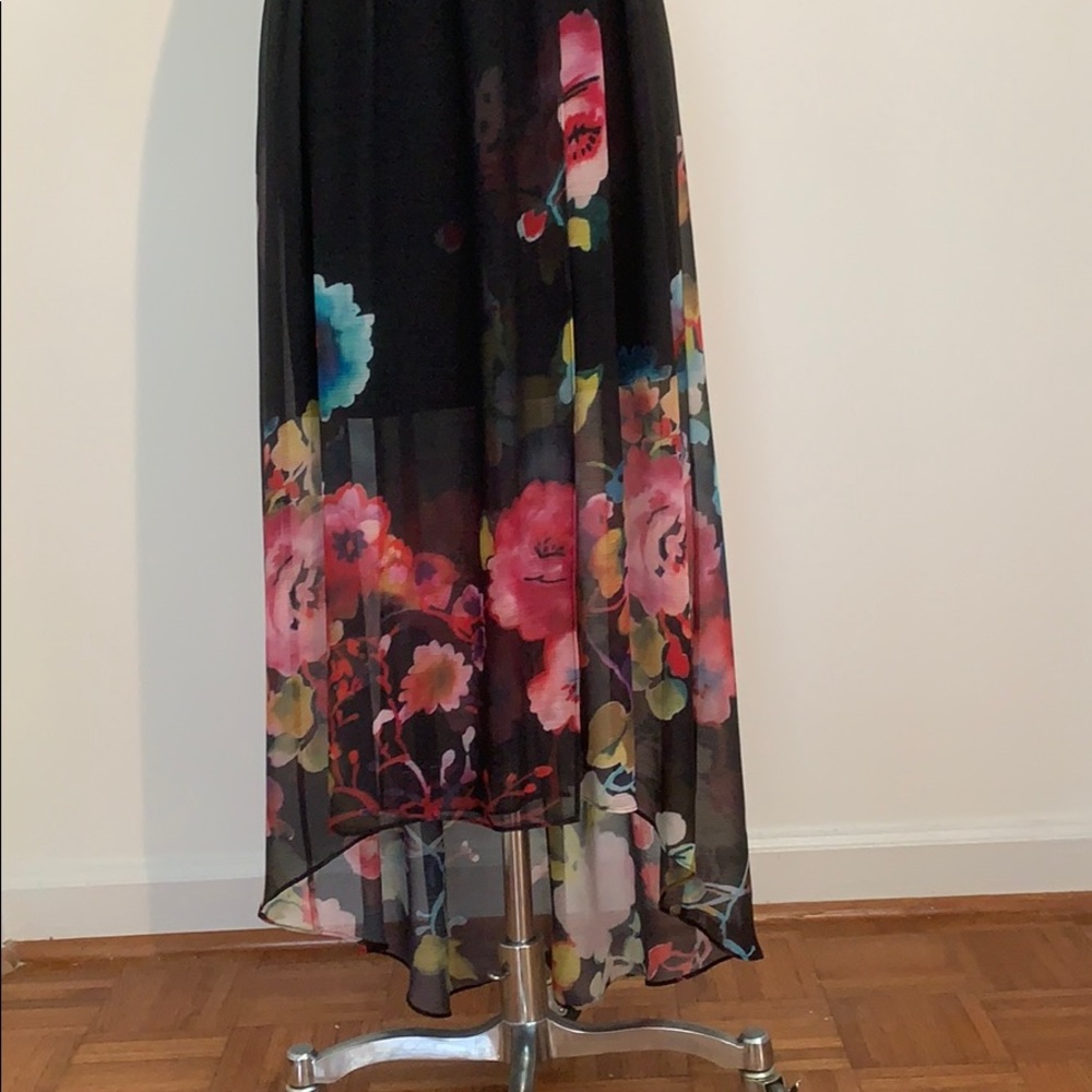 💘 Alice + Olivia Black Floral dress M - Picture 3 of 10